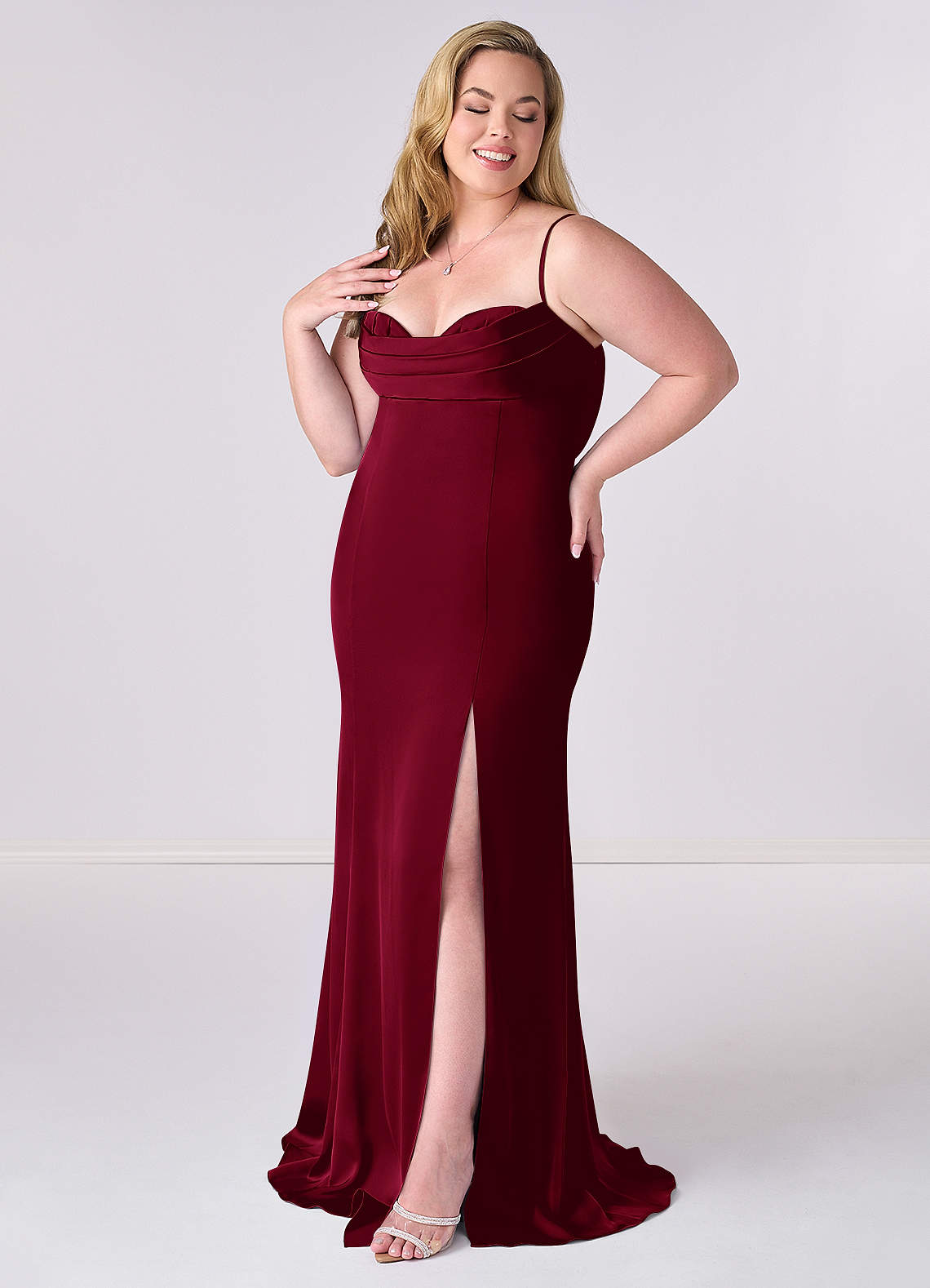 Burgundy Barbie™ AZAZIE 1005 Bridesmaid Dresses | Azazie