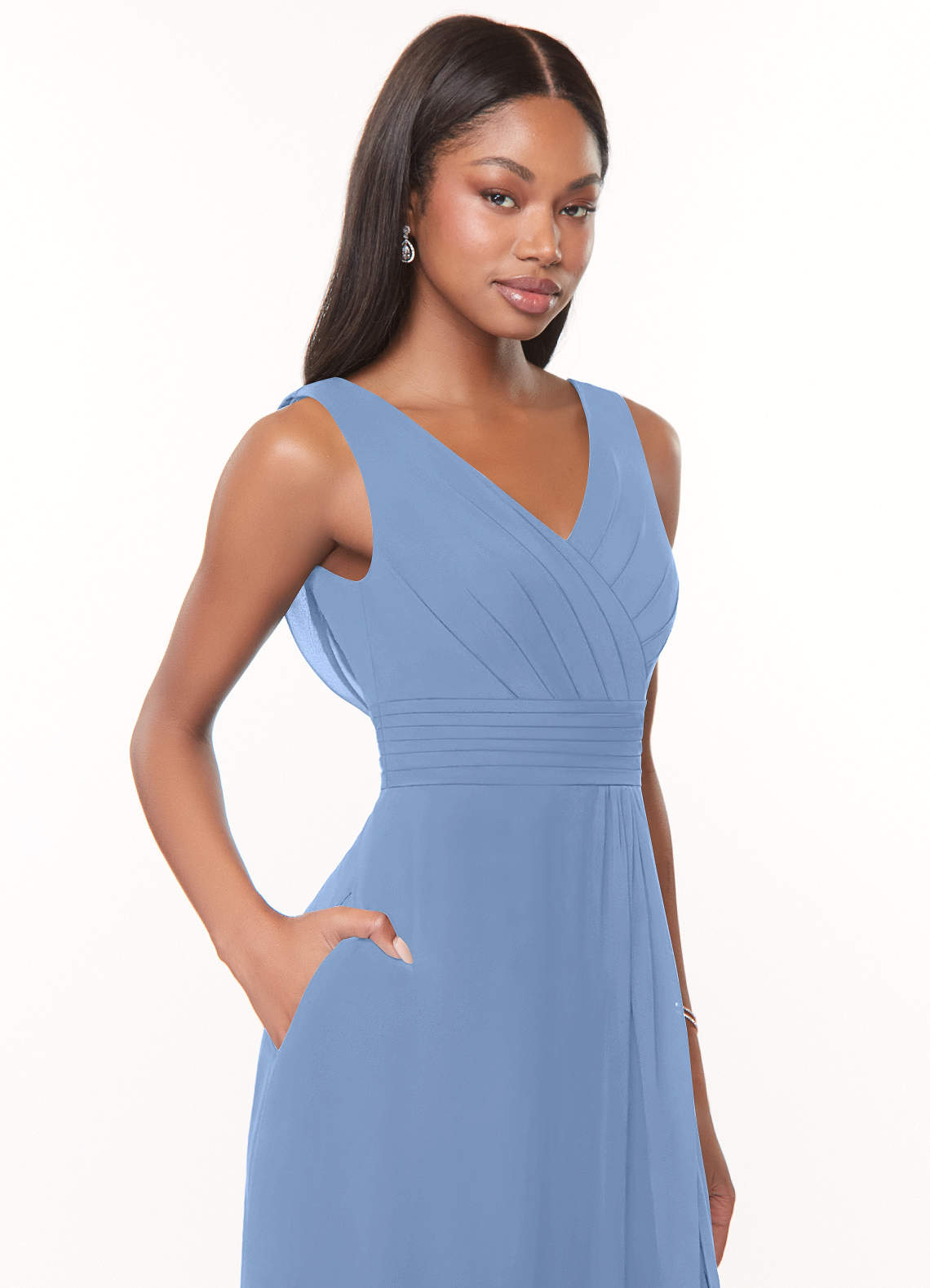 Steel Blue Azazie Karina Bridesmaid Dresses | Azazie