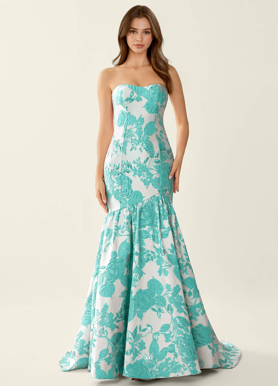 mermaid wedding dress without train Exquisite Floor Length Sweetheart Sleeveless Mermaid Lace Wedding Dres –  misshow.com