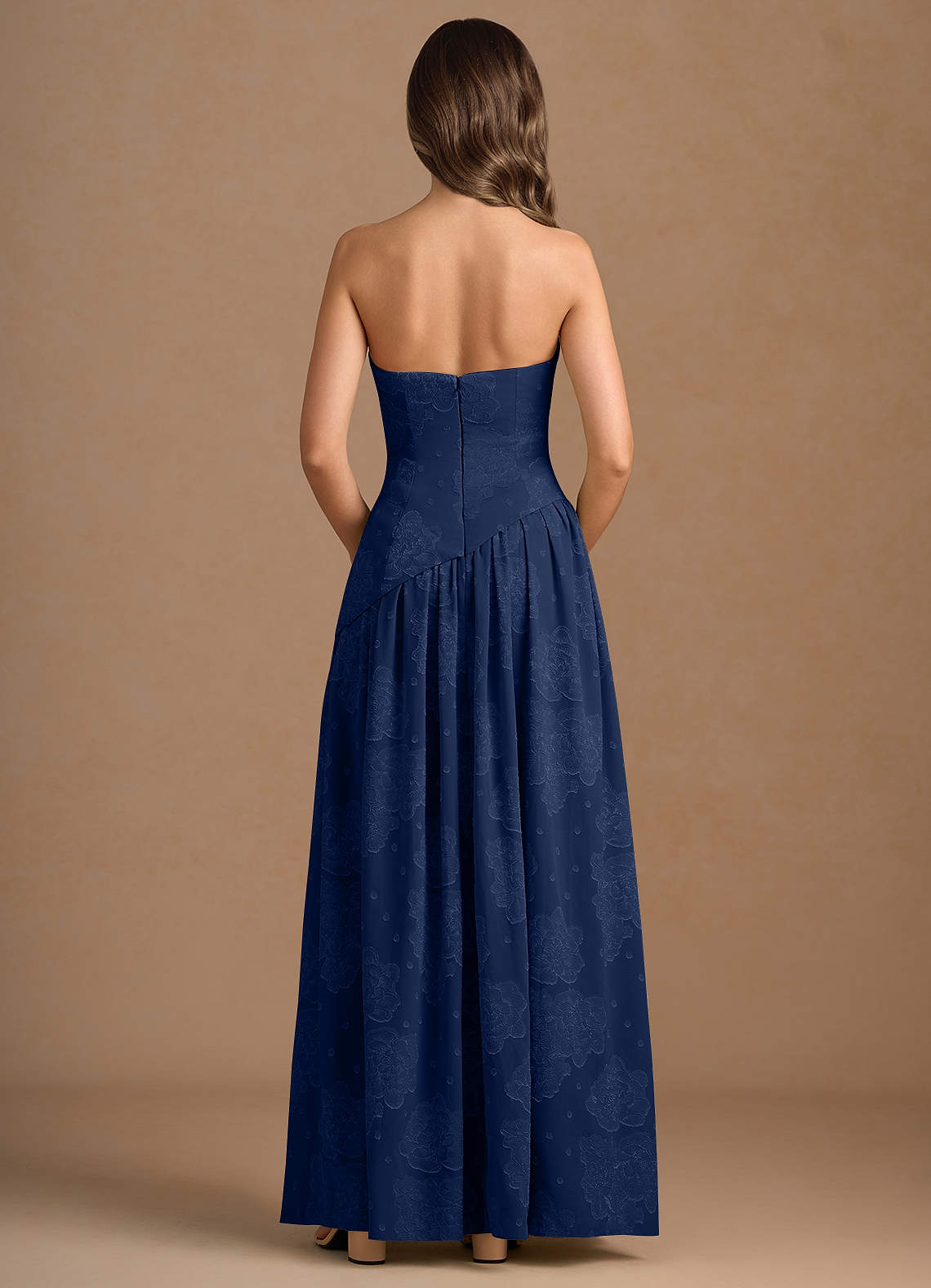 Marcella Navy Maxi Dress | Azazie