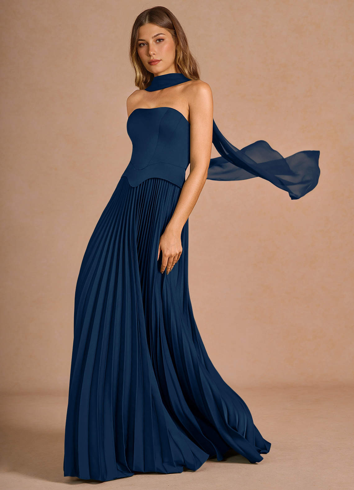 Rylan Navy Maxi Dress | Azazie