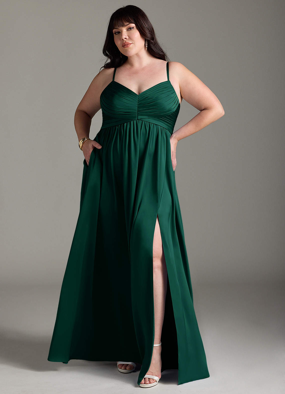 emerald green dress curvy Emerald Green Plus Size Formal Dress for Special Occasions – Rebecca James  (formerly Curvy Chic Boutique) main image 0