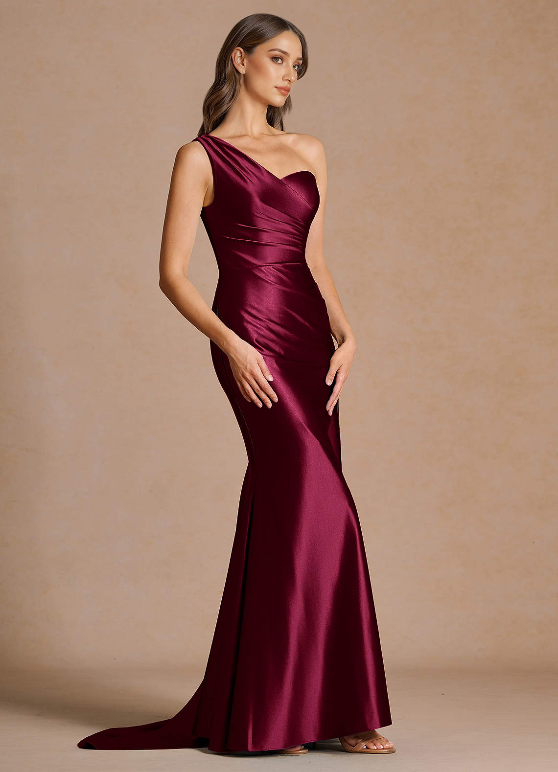 Bellamy Wine Maxi Dress | Azazie UK