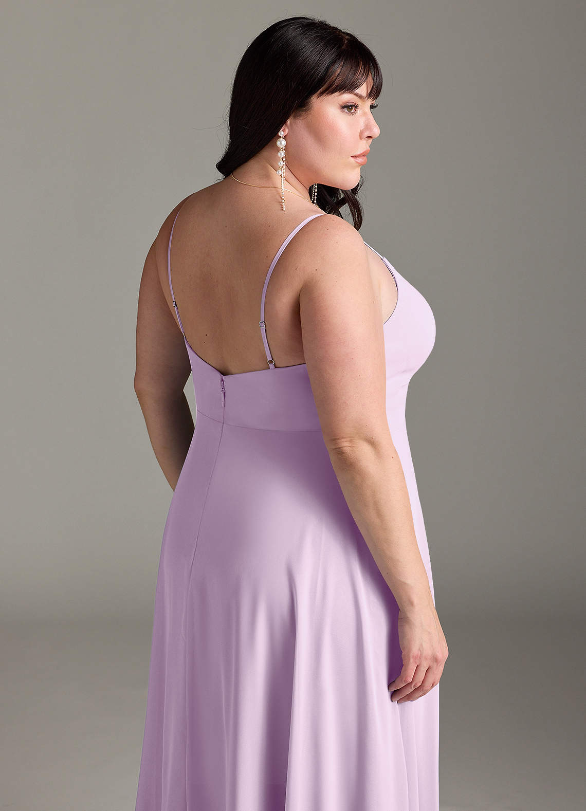 frosted lilac bridesmaid dresses Azazie Bondi