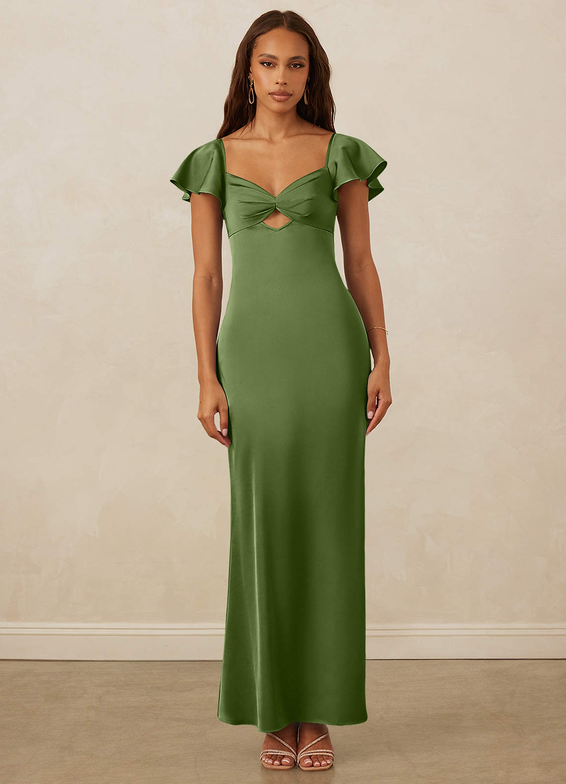 Christian Siriano Bridal for Azazie 1005 Bridesmaid Dresses Juniper Sheath Sweetheart Neckline Stretch Satin Dress image1