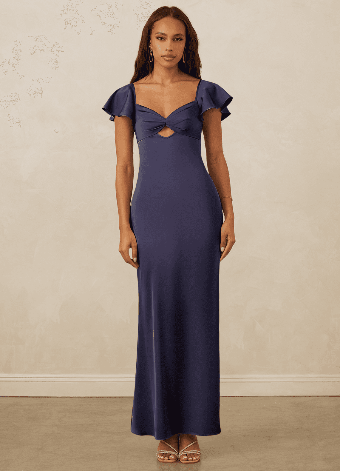 Christian Siriano Bridal for Azazie 1005 Bridesmaid Dresses Stormy Sheath Sweetheart Neckline Stretch Satin Dress image1