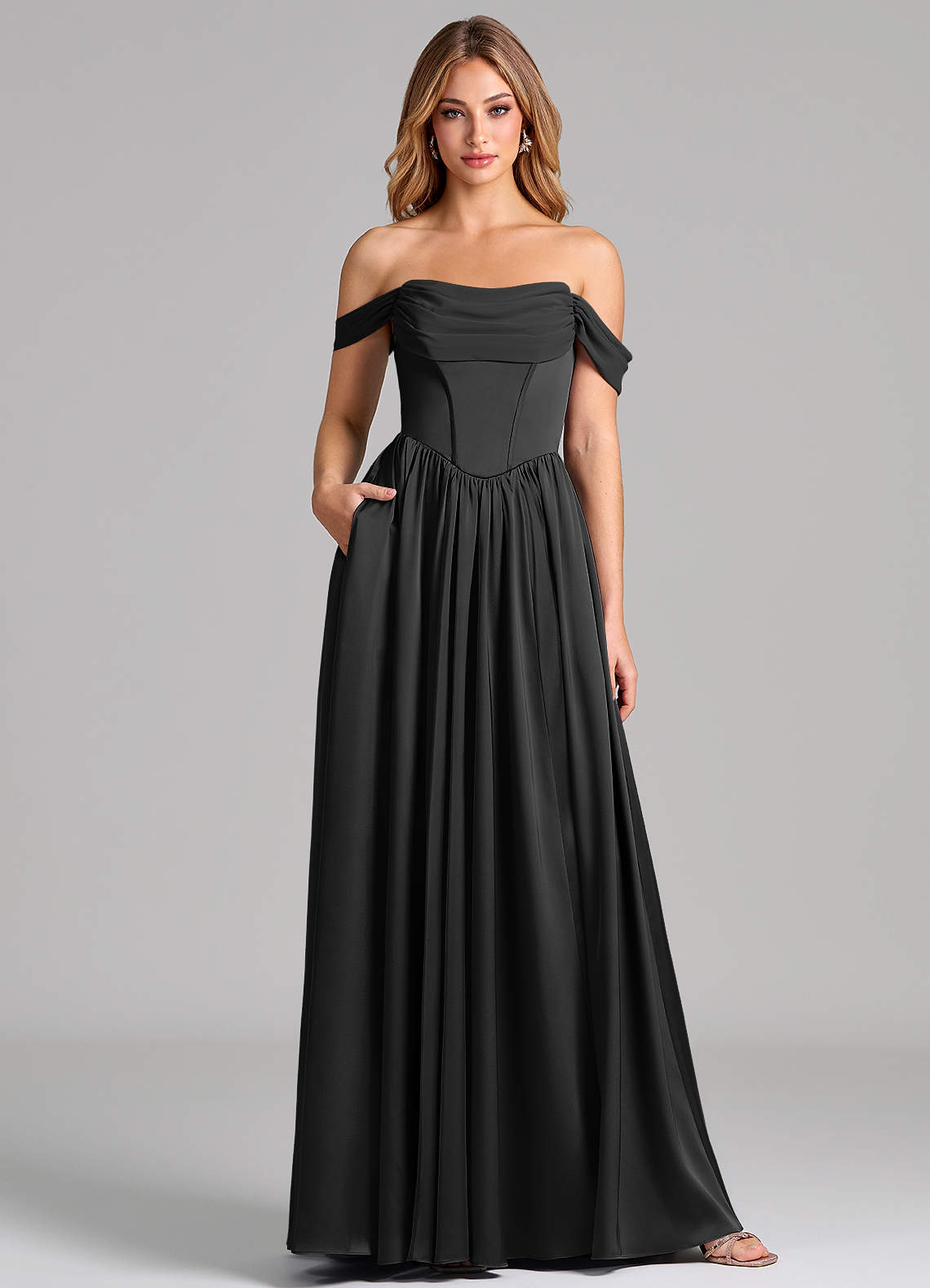 azazie raya stretch satin dress Azazie Raya