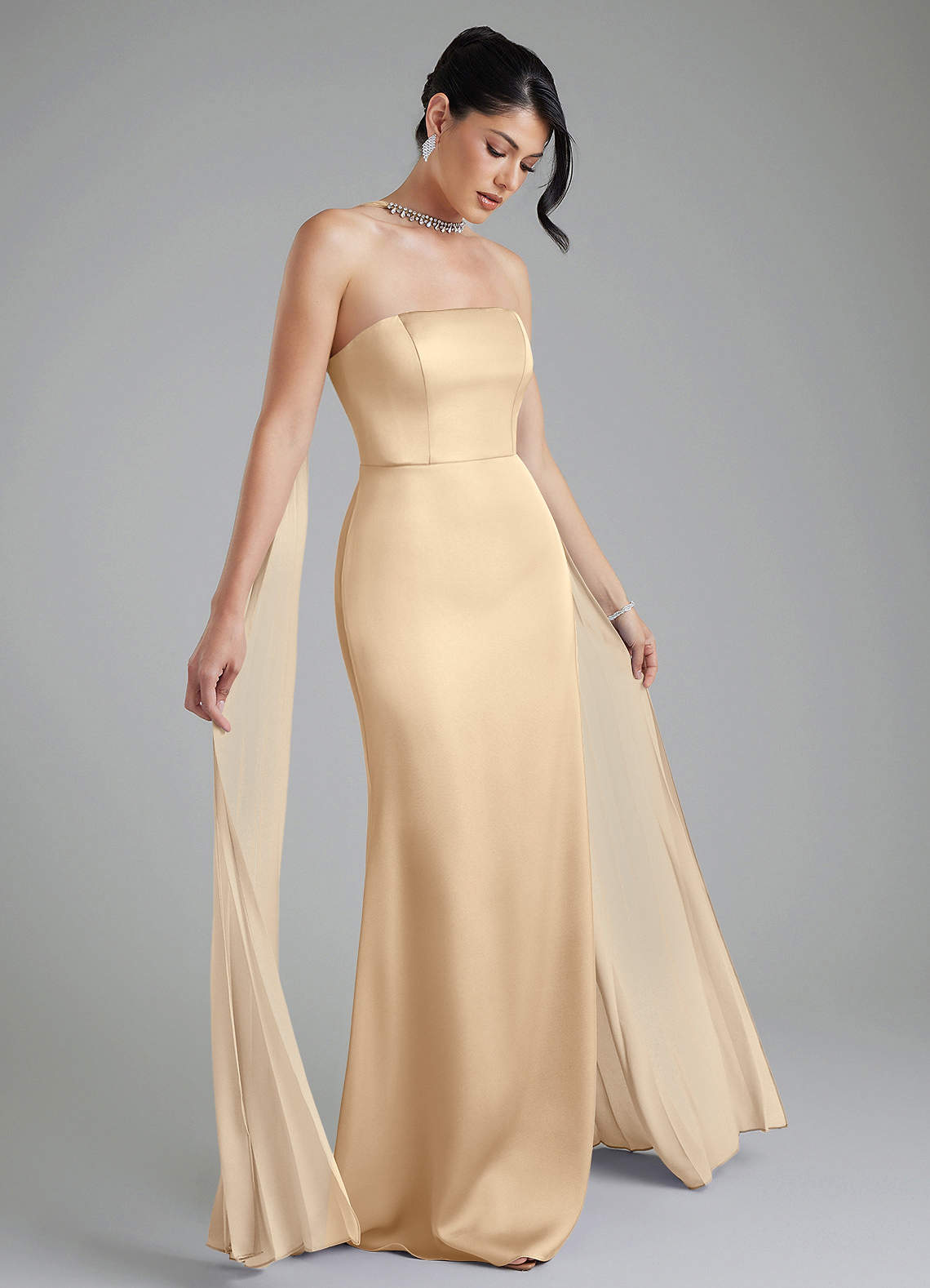 tyler satin dress Azazie Tyler