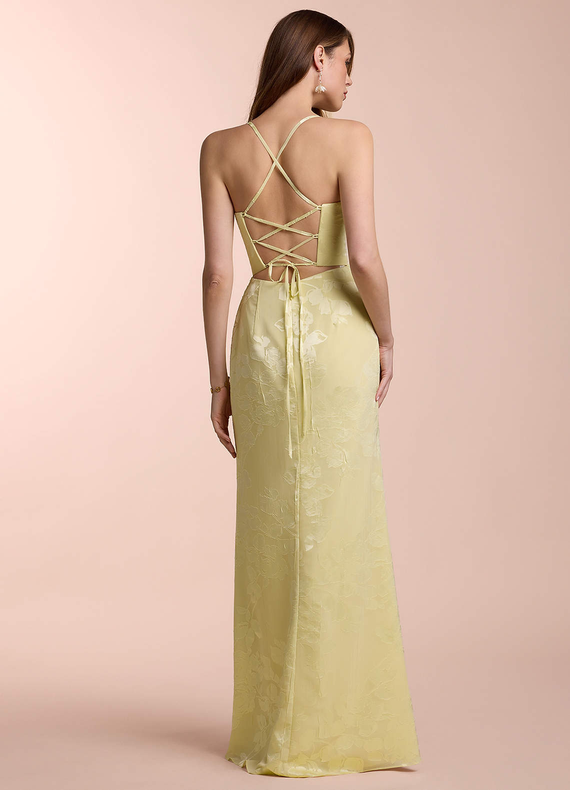 butter yellow backless dress 2023 Backless Butterfly Sleeve Party Dress With Pearls XL