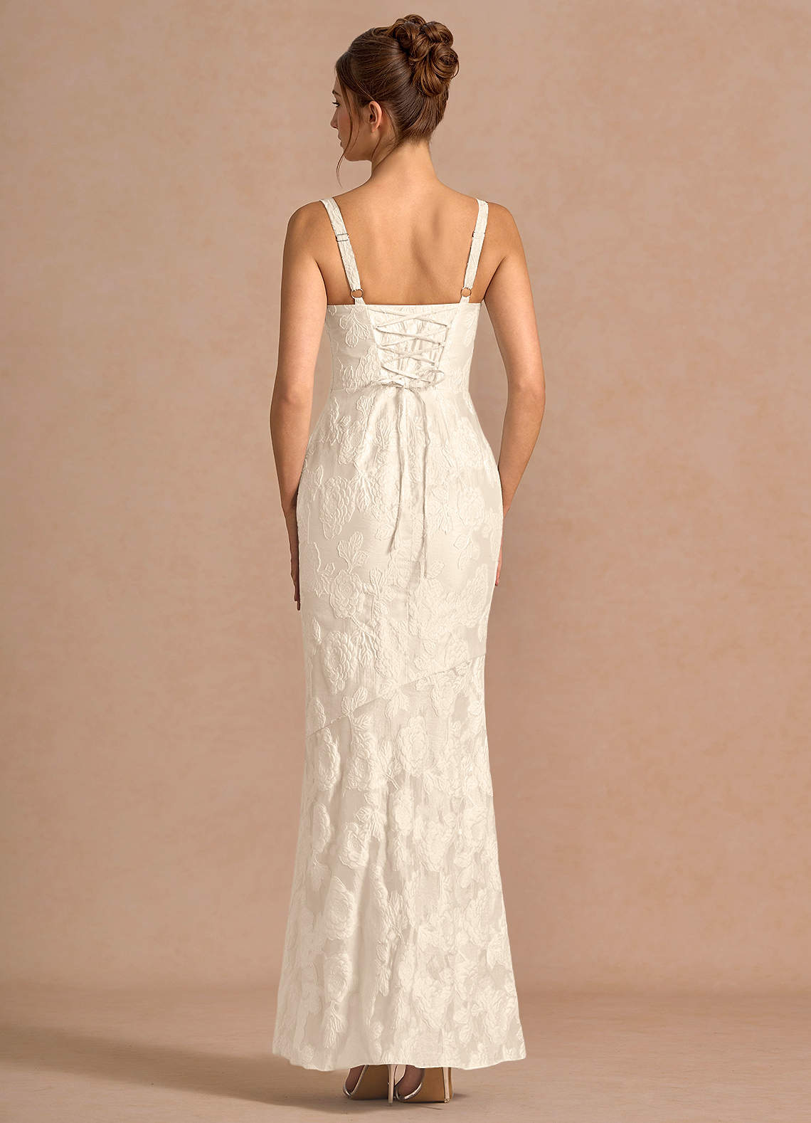 Keilani Cream Maxi Dress | Azazie
