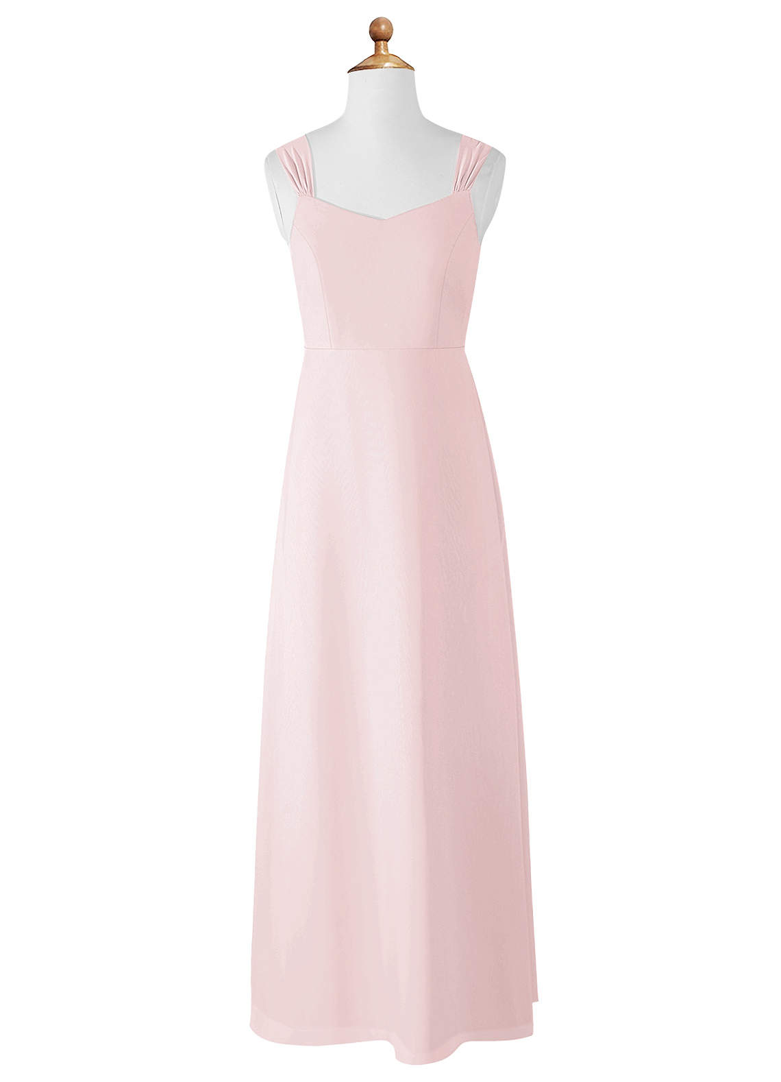 damie♡ Azazie Denice Junior Bridesmaid Dress in Blushing Pink