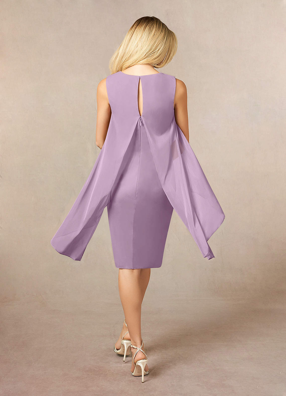 Azazie Viviana Wisteria A-Line Sequins Mesh Dress Ready to Ship