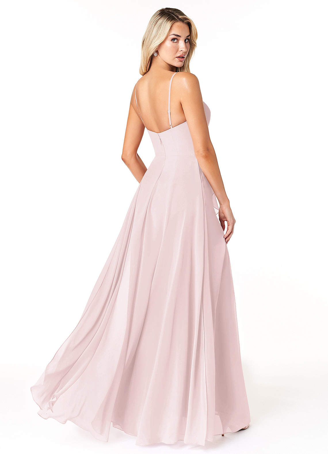 Sold Azazie Emerald Bridesmaid Dress Blushing Pink Size 10