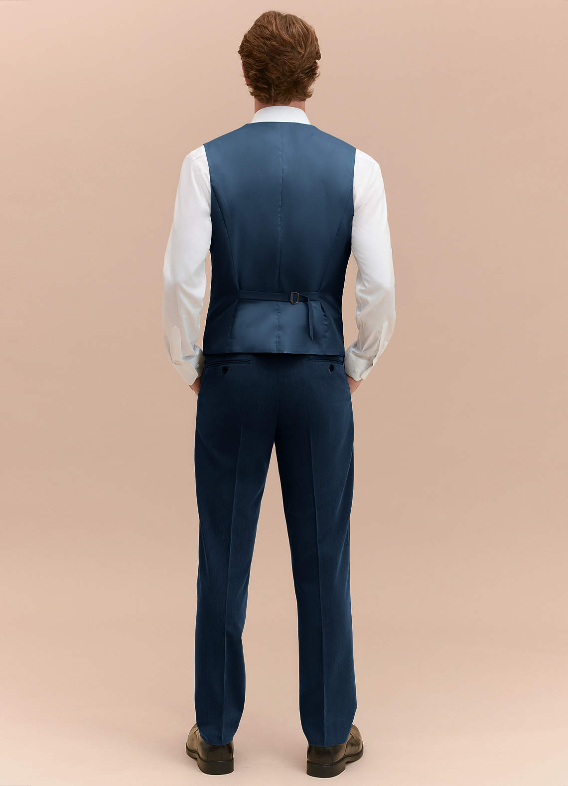 front William Azul Marino Oscuro Chaleco de traje