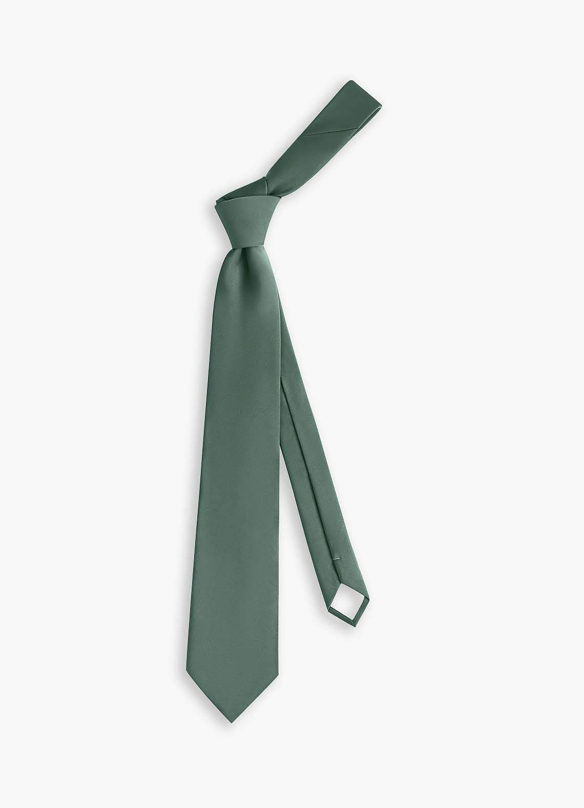 front Stretch Satin Wide Tie