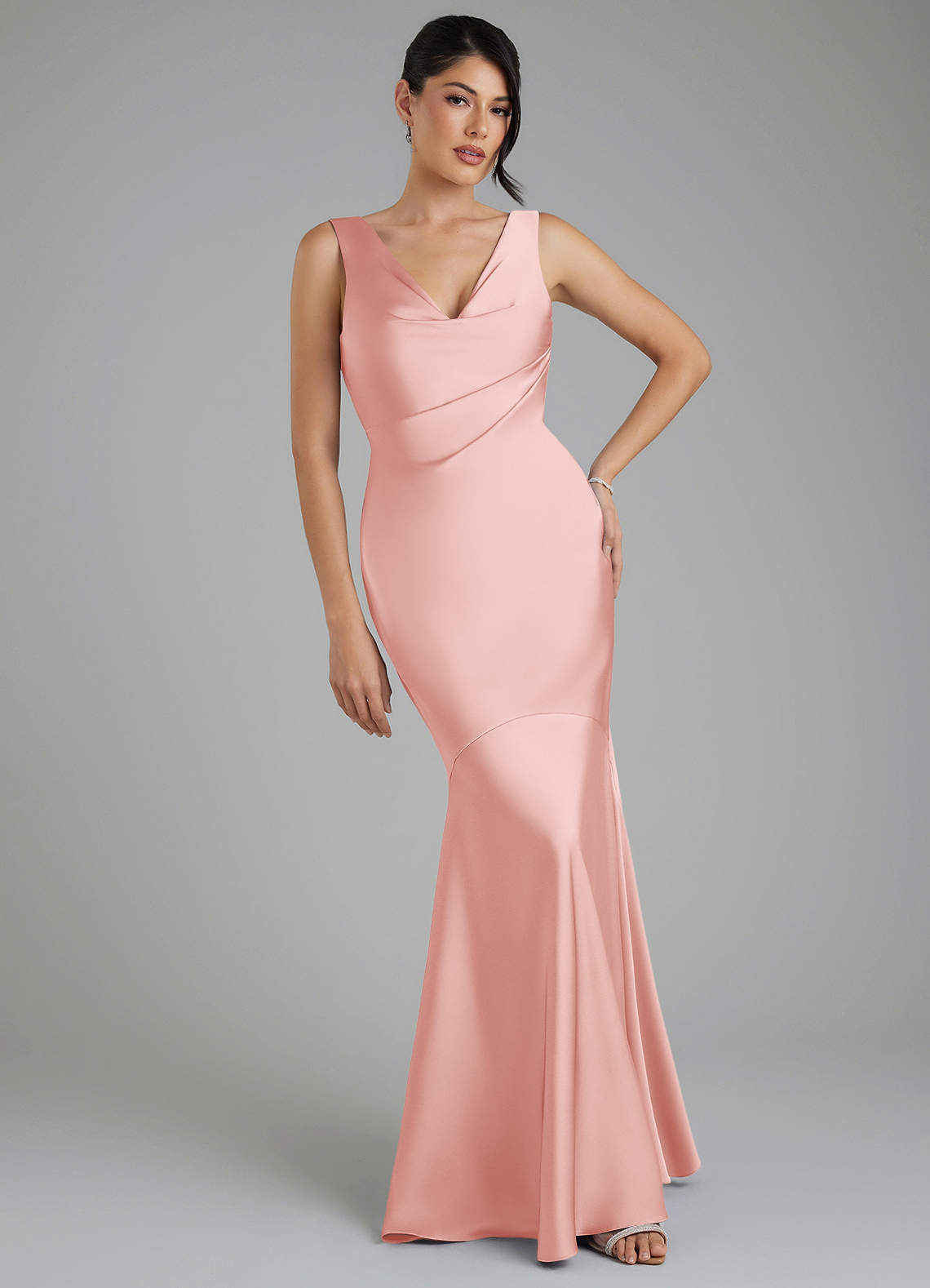 monica pink dress Monica Round Neck Pink Dress