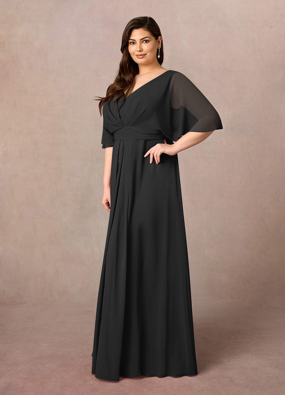 Azazie Jaycee Dusk A-Line Chiffon Dress | Azazie UK