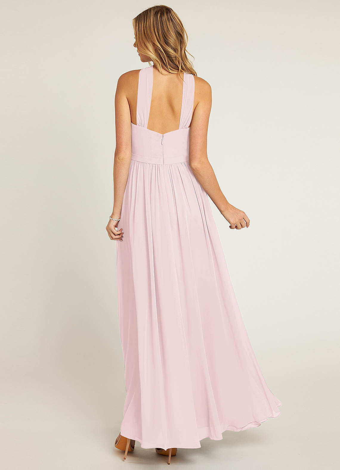 Blushing Pink Azazie Jacey Bridesmaid Dresses | Azazie