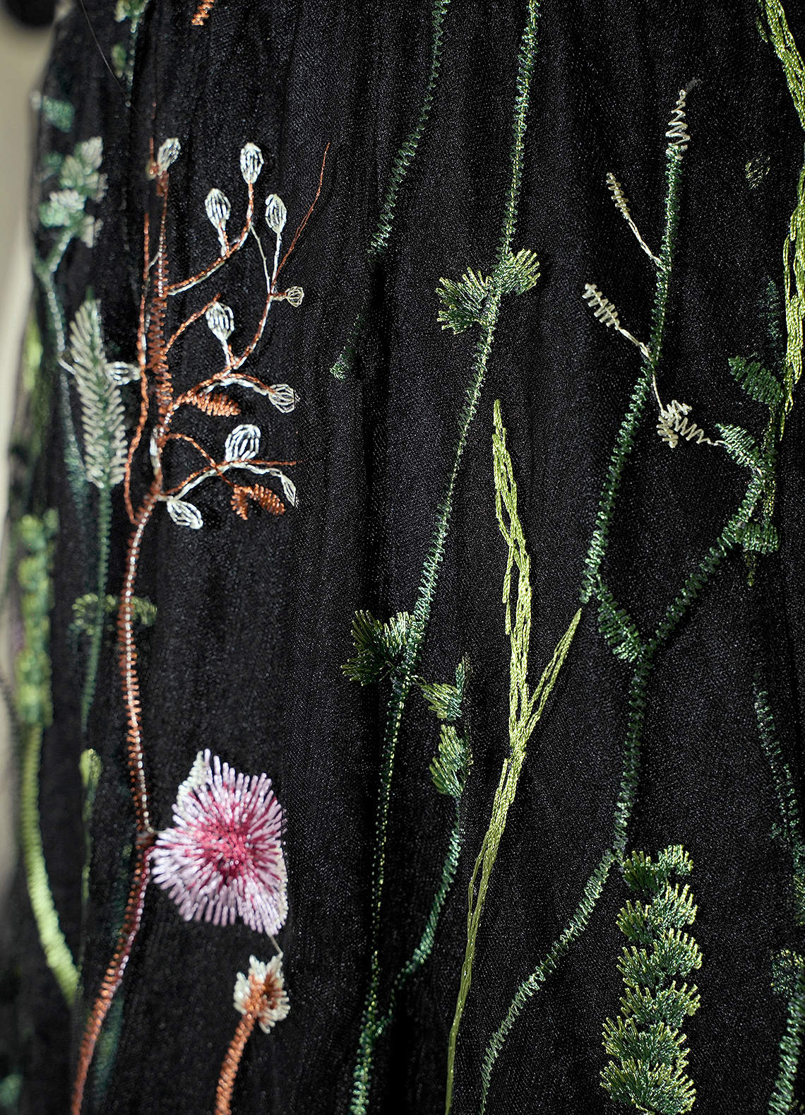 Embroidery Dress Darling Black | Floral Dresses Mini Black Romance Azazie