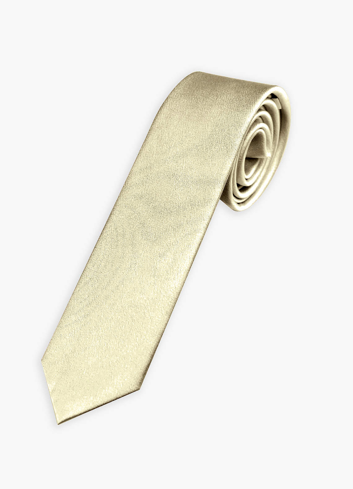 front Conjunto de gravata larga e lenço de bolso em cetim metálico