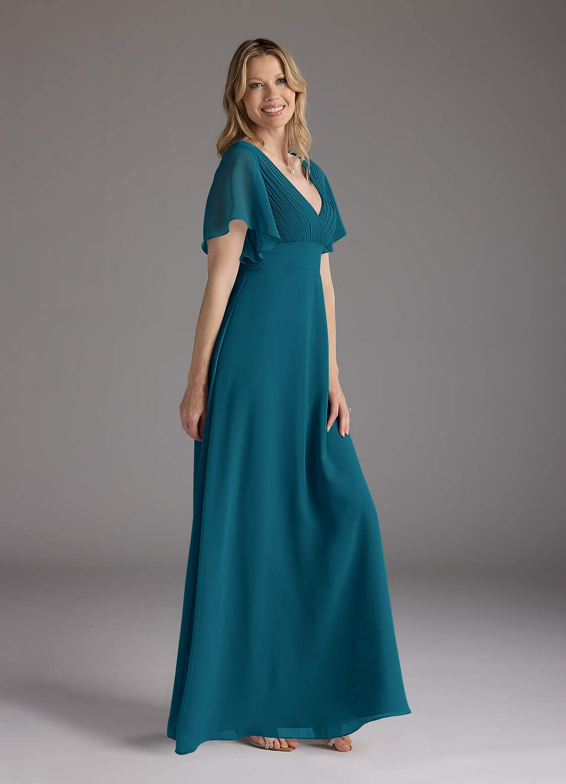 chinese dress ladies Alessa Fit and Flare Spaghetti Strap Taffeta Midi Dress