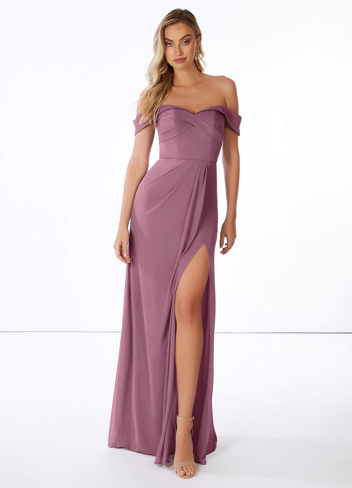 Mauve bridesmaid dresses best sale