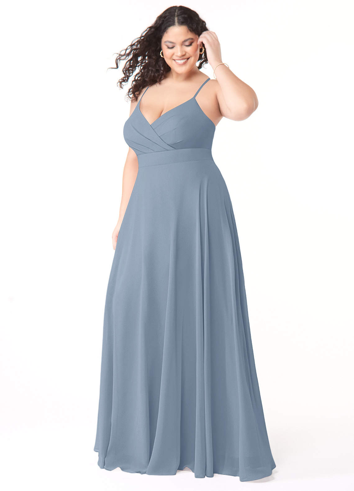 Azazie Avelina Dusty Blue Bridesmaid Dresses | Azazie