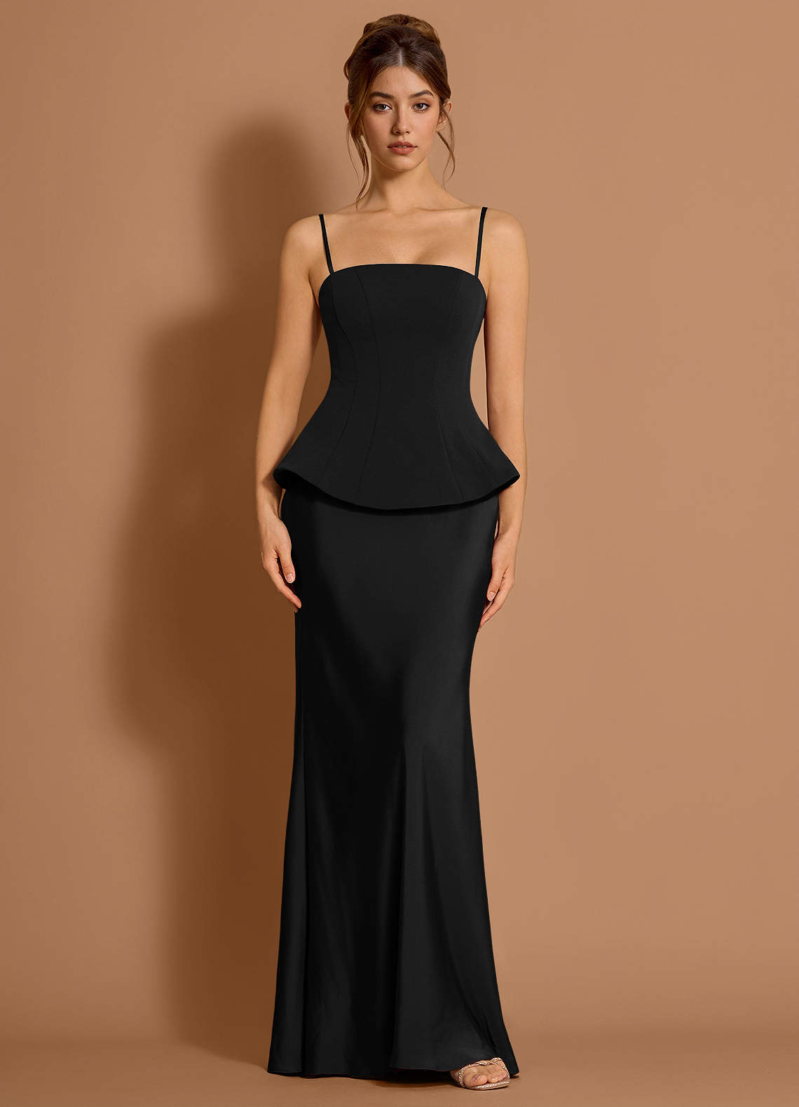 Zeraya Black Maxi Dress | Azazie
