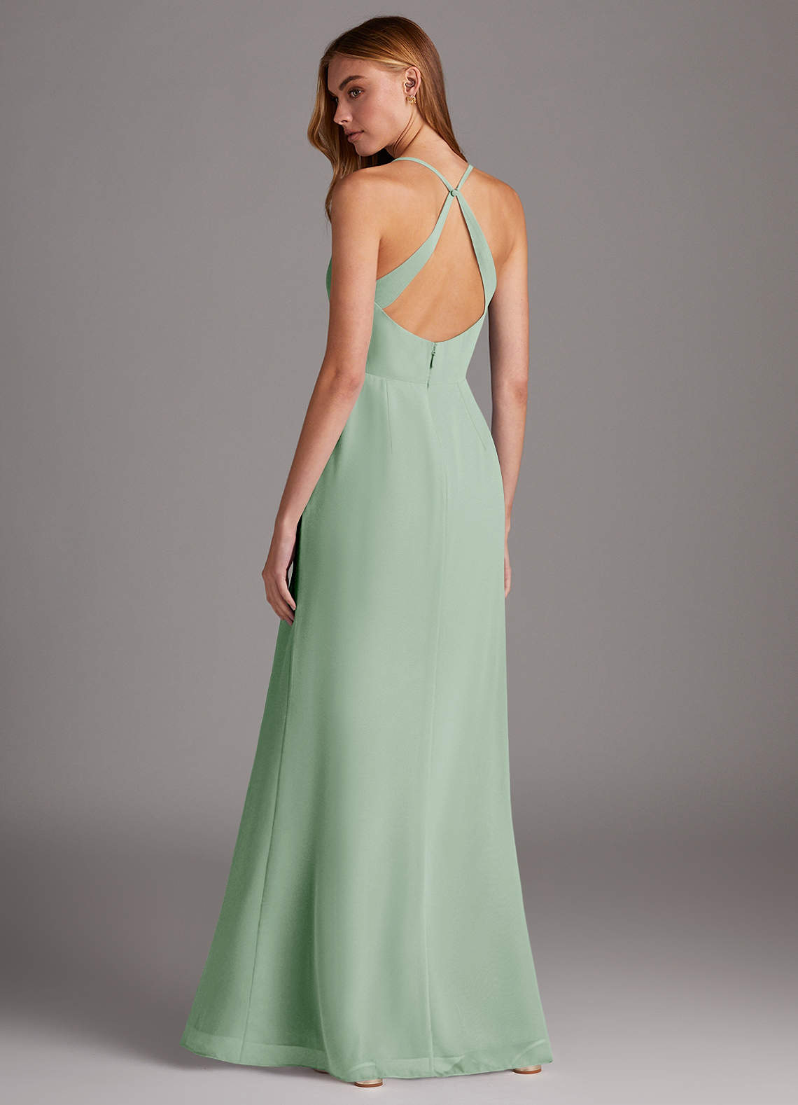Azazie Manila Ready to Ship Agave Chiffon Bridesmaid Dresses | Azazie