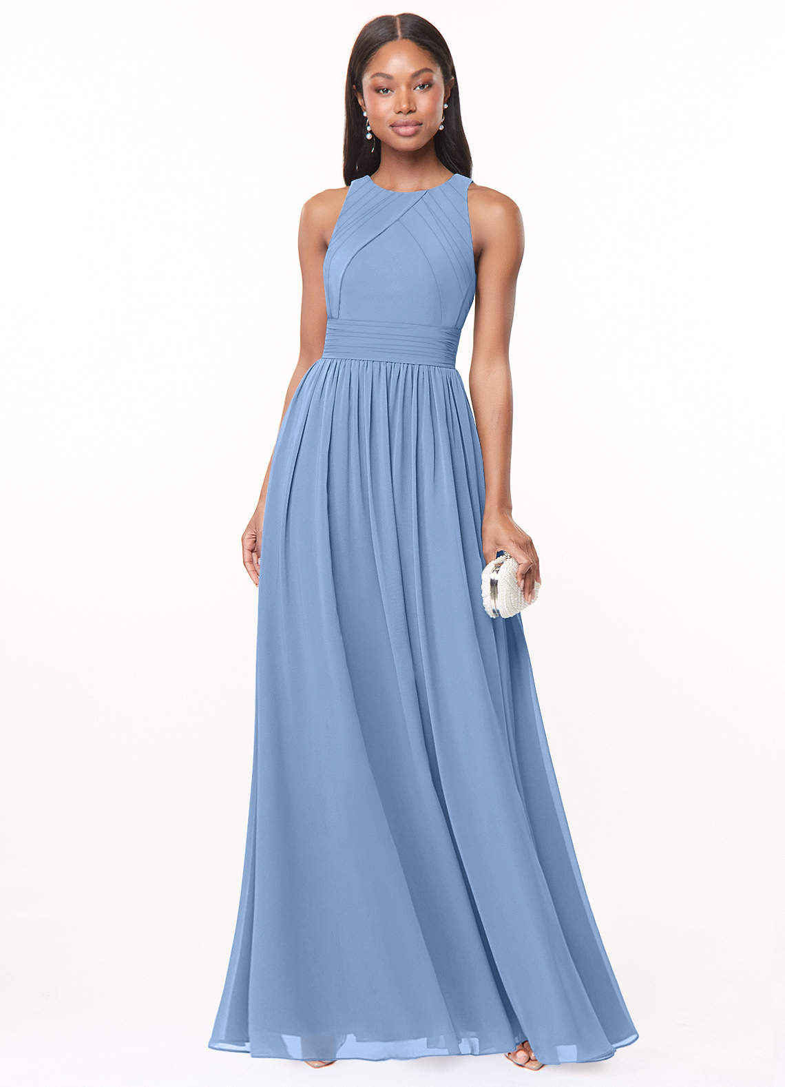 Blue steel bridesmaid hot sale dresses