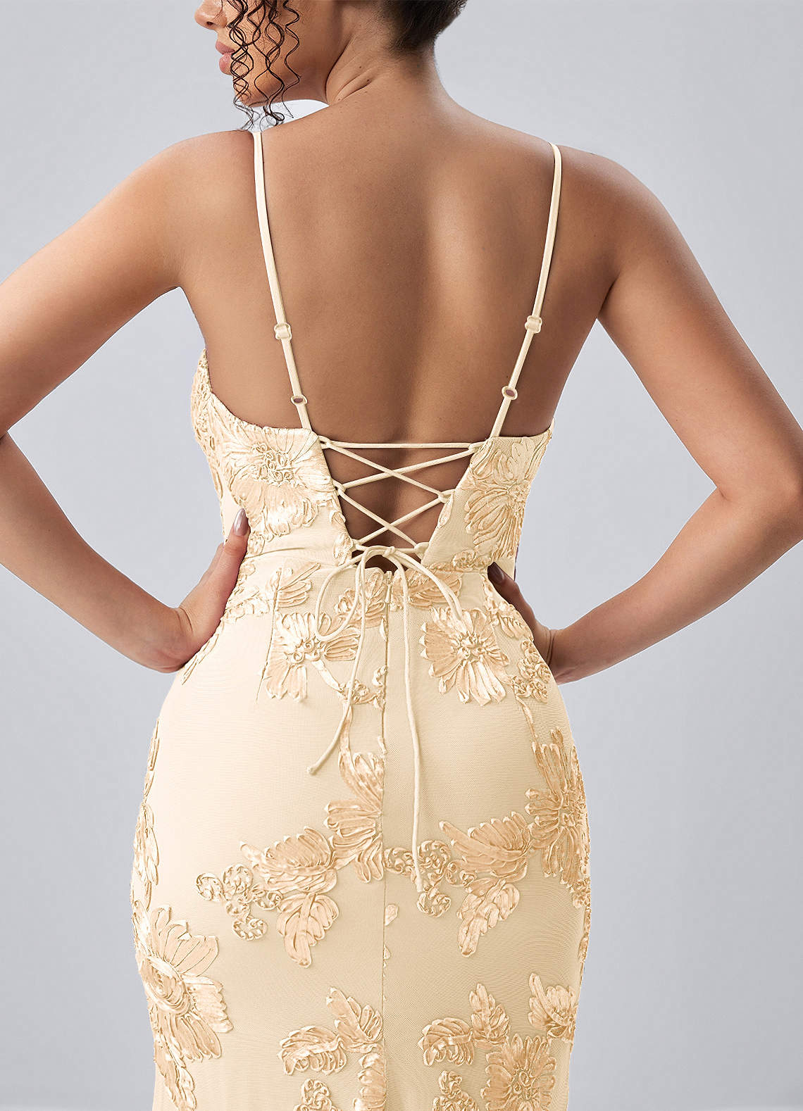 yellow lace bodycon dress SHEIN BAE Yellow Lace Texture Halter Neck Ruched Bodycon Semi-Sheer Elegant Dress For Women, Lace Dress, Beach Dress, Spring/Summer,Bodycon Dress