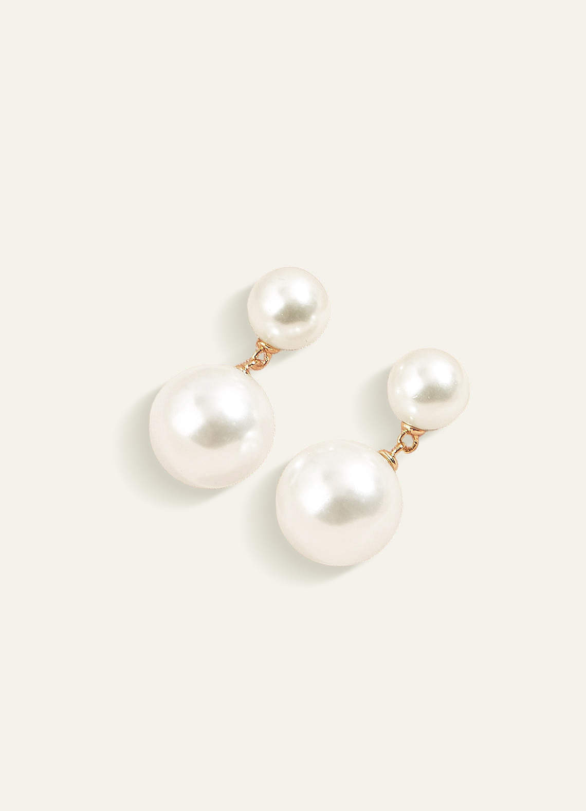 front Pearl Fringe Earrings