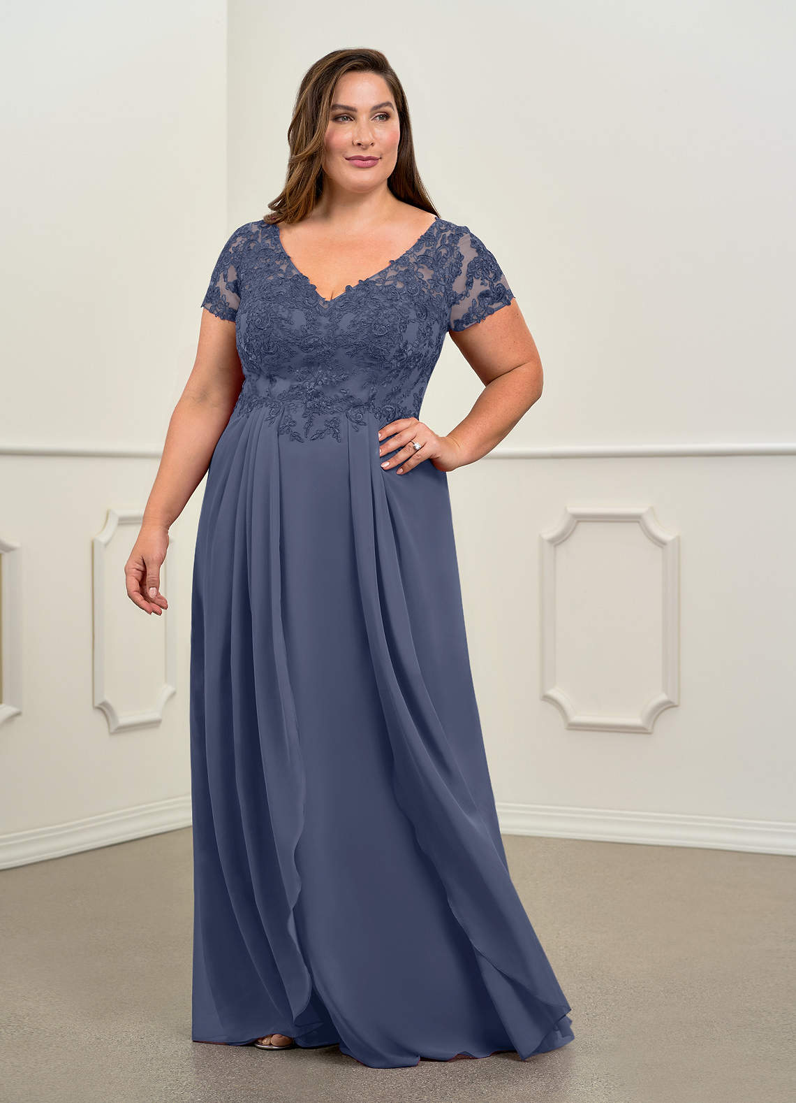 Azazie plus size mother of the bride best sale