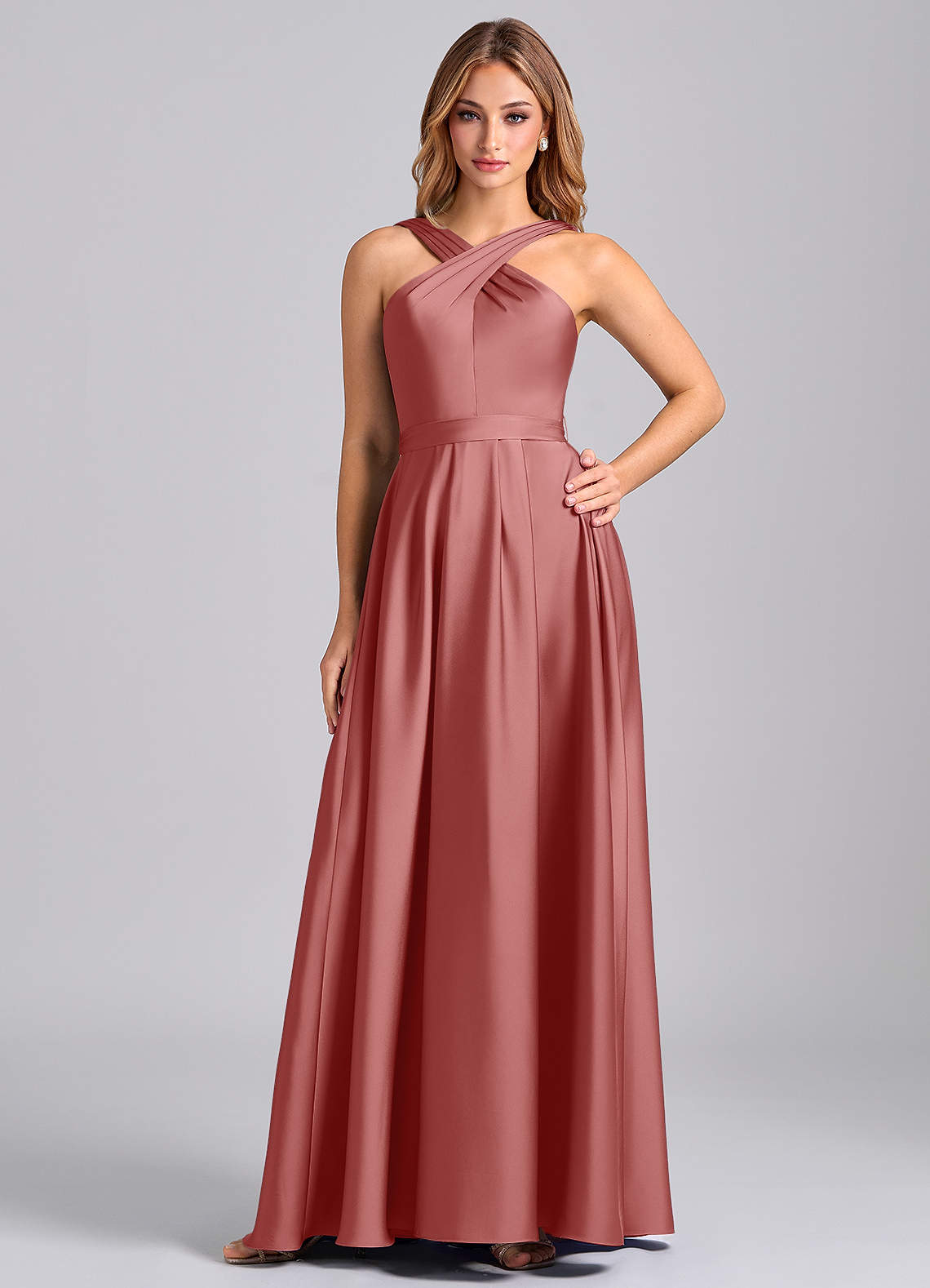 antique bridesmaid dresses Vintage Lace Appliqued Silver Bridesmaid Dresses with Thigh Split ARD1759
