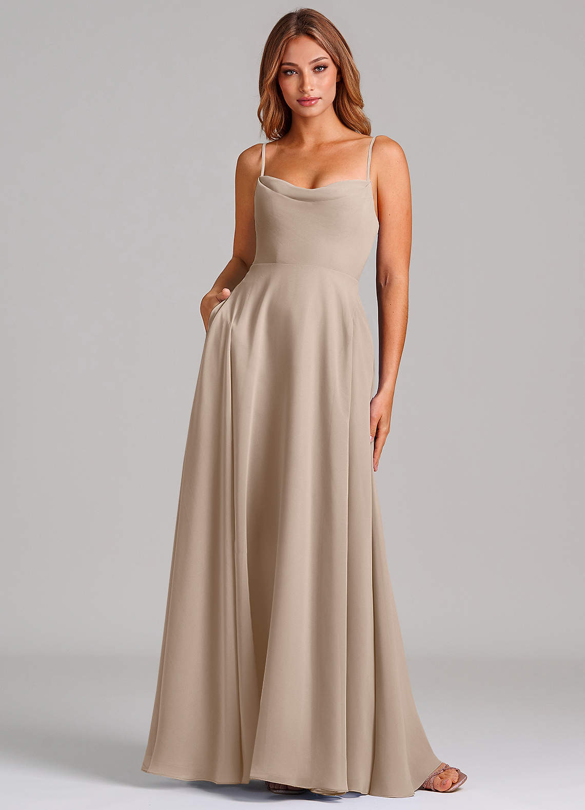 taupe chiffon dress Azazie Elle Women's Black Velvet Contrast Medium Weight Add a touch of Size:8 US (40 EU) Birdy grey taupe bridesmaid dresses
