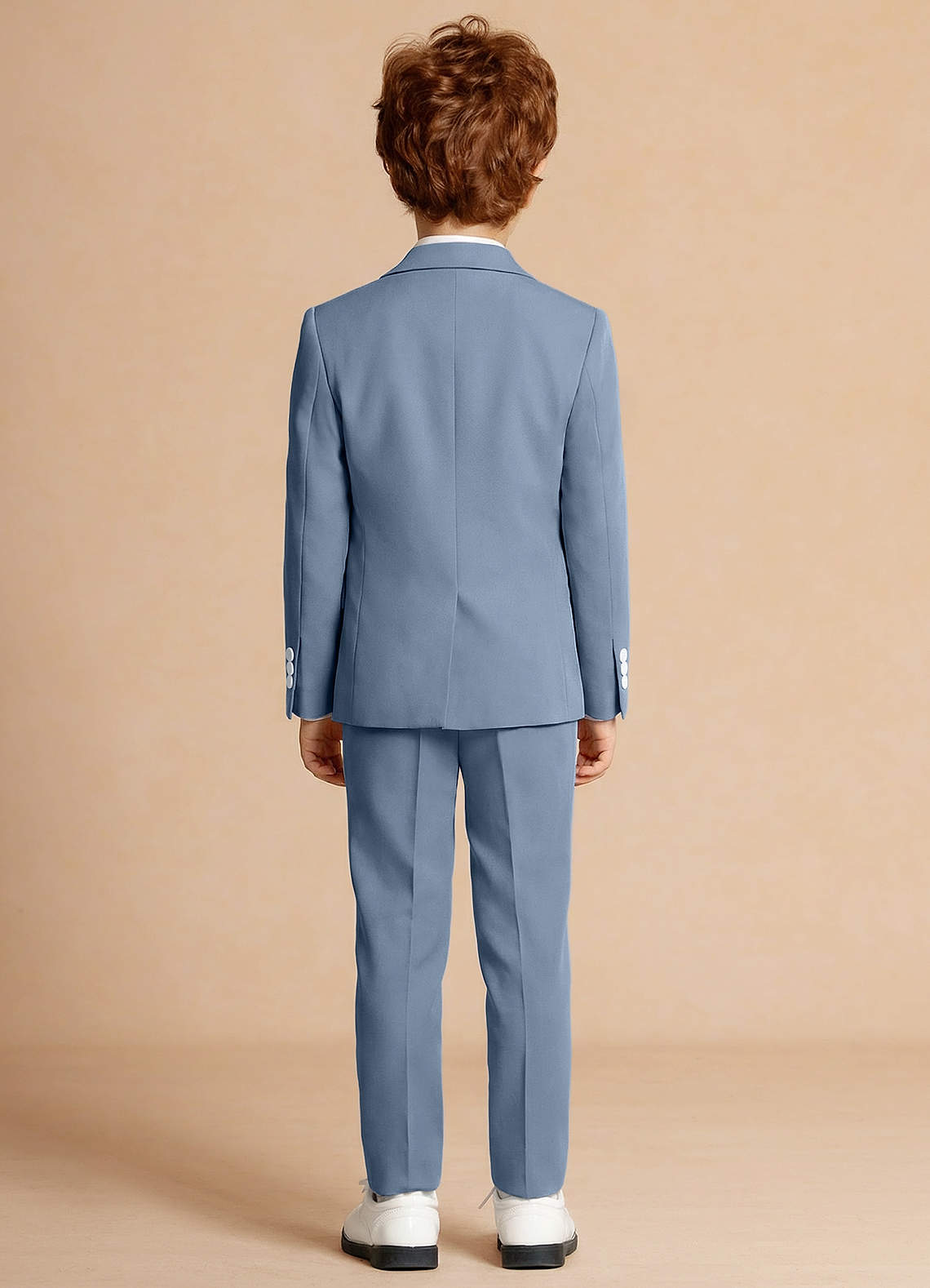 front Finn Dusty Blue Boy 2-Piece Suit