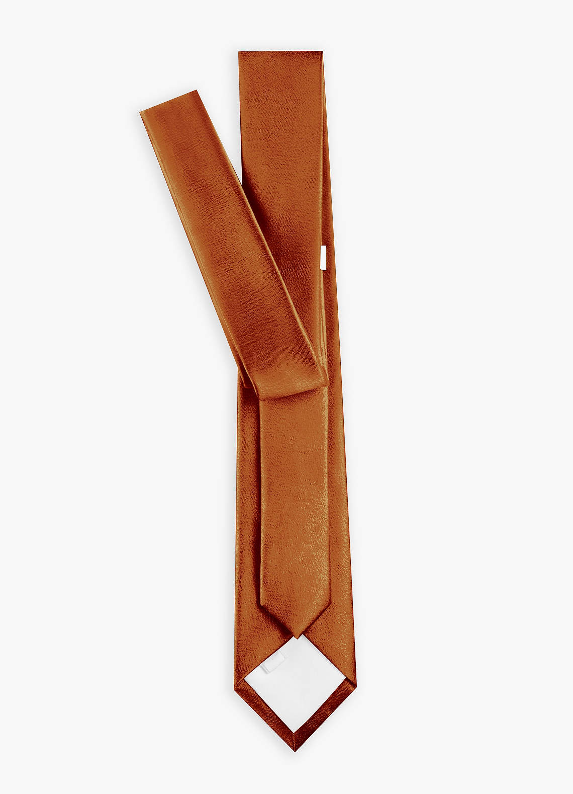 front Metallic Satin Wide Tie