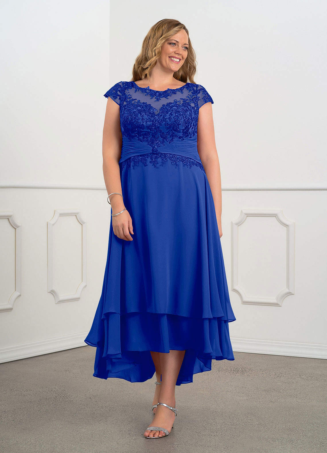 green emerald velvet dress R&M Richards 5405W Plus Size Formal Long Dress main image 1