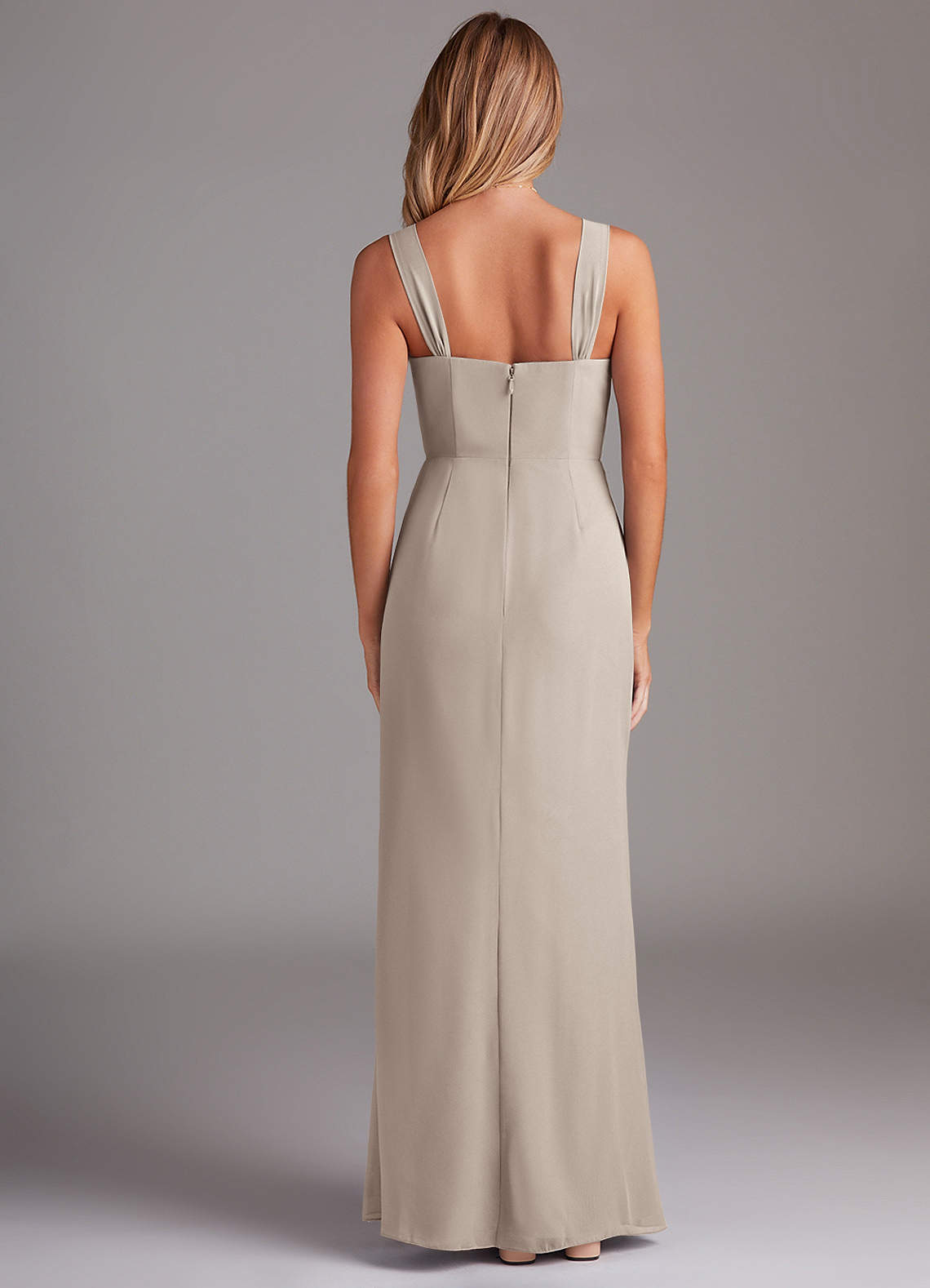 frost colored bridesmaid dresses Azazie Denice