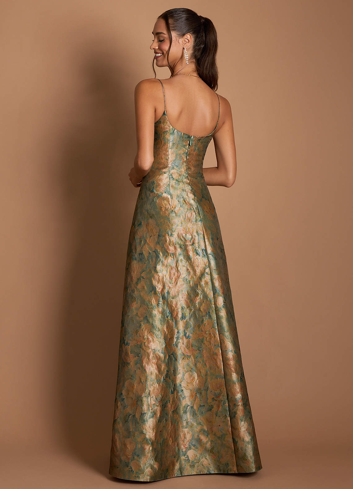 Dova Vintage Teal Maxi Dress | Azazie