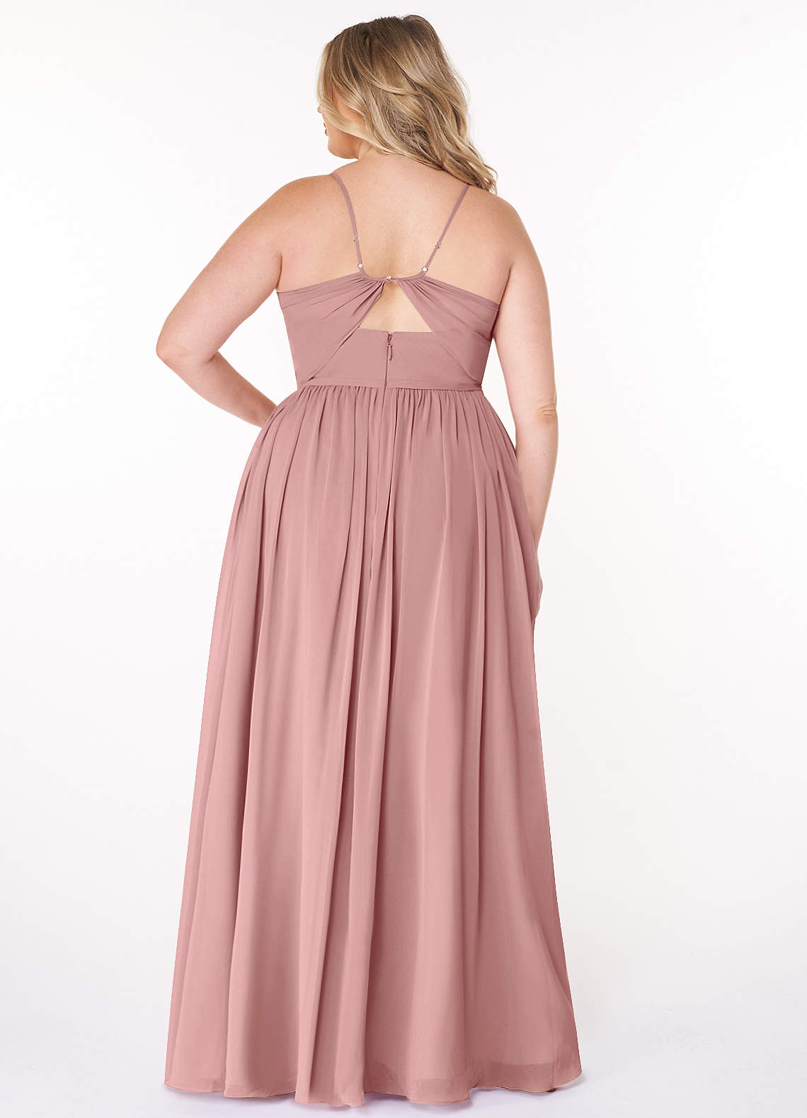 azazie cora bridesmaid dress Azazie Plus Size A-Line V-Neck Floor-Length Chiffon Bridesmaid Dresses