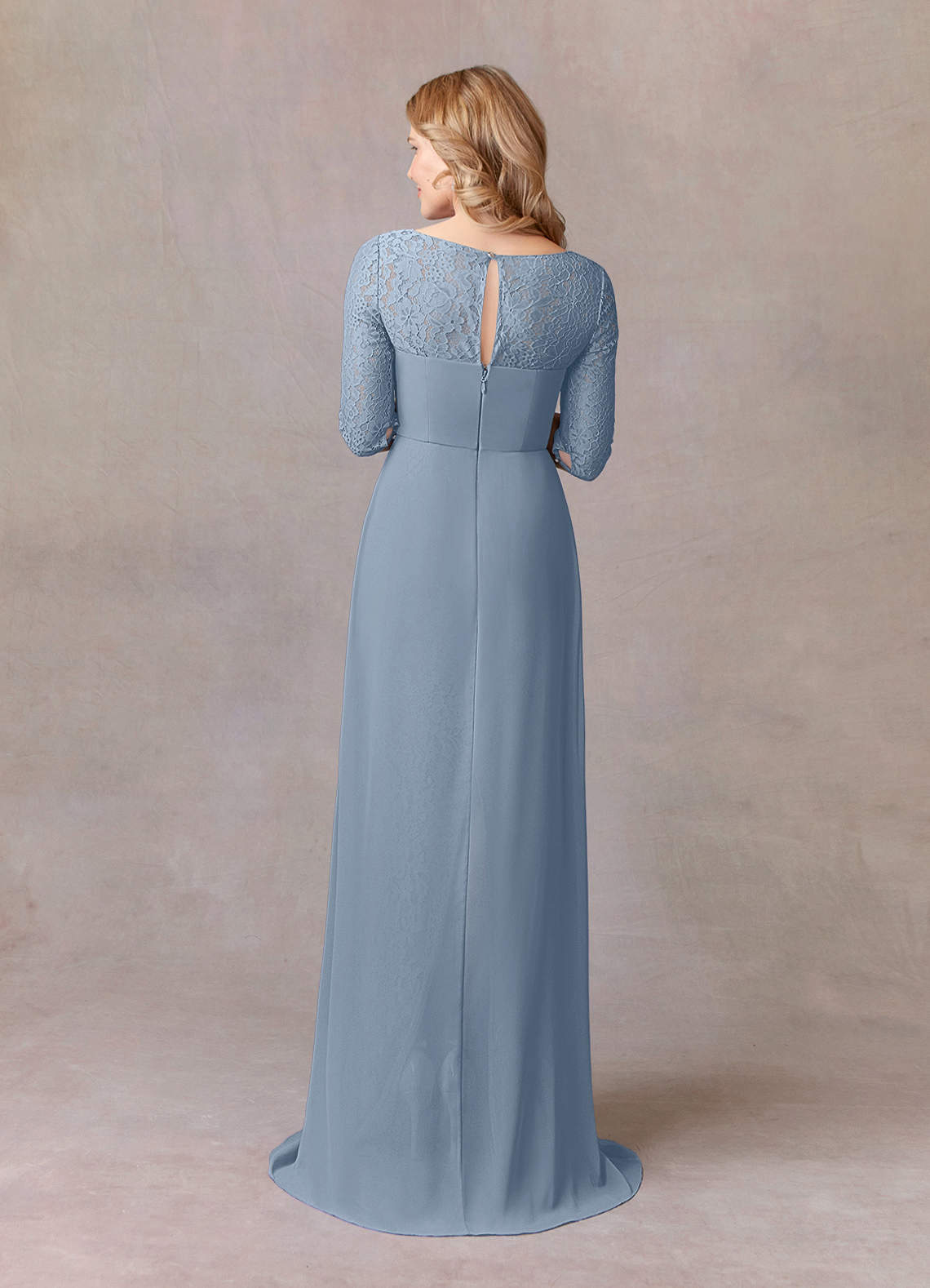 Modest dusty blue bridesmaid dresses hotsell