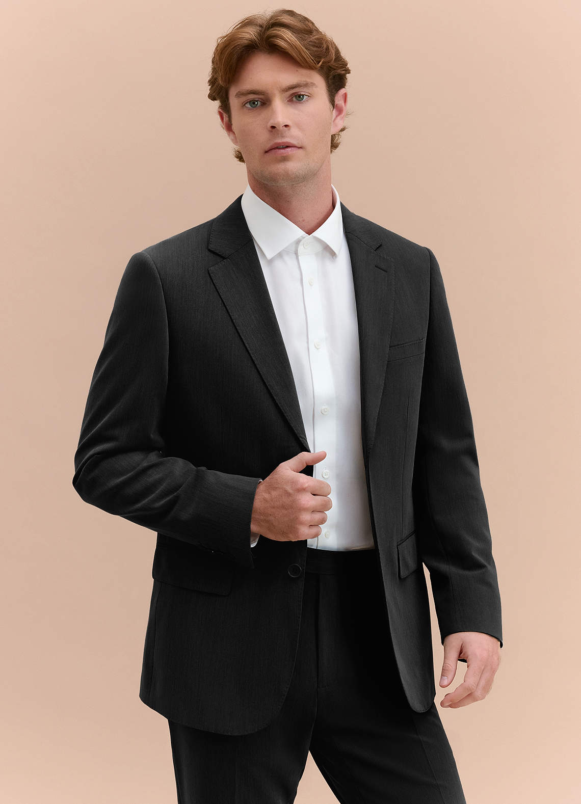 black dress jacket men The Black Tux Suit Jacket In Black | Size: 46 main image 1