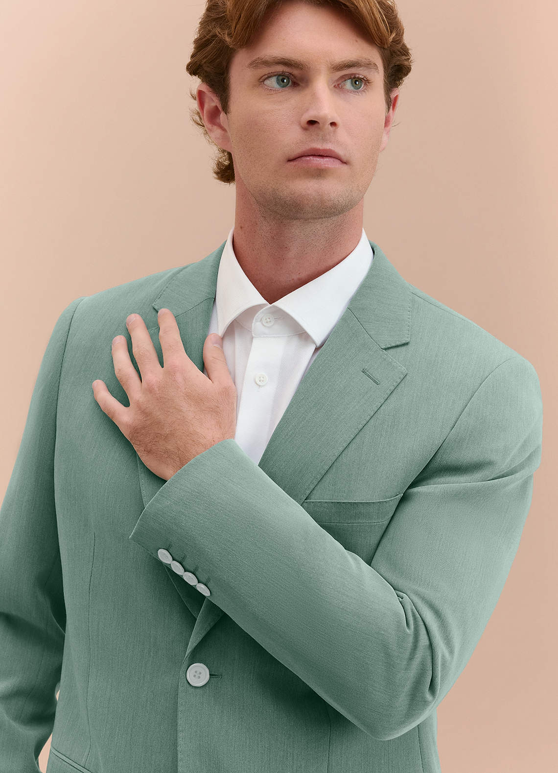 front William Matcha Comfort Blend  Suit Jacket