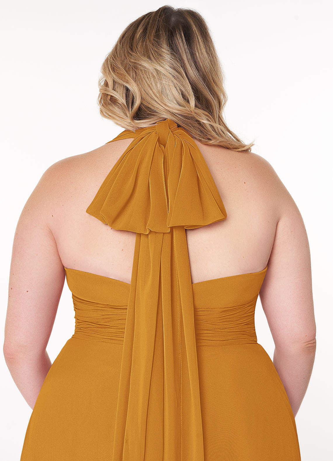 Azazie Fifi Butterscotch Chiffon Bridesmaid Dresses | Azazie