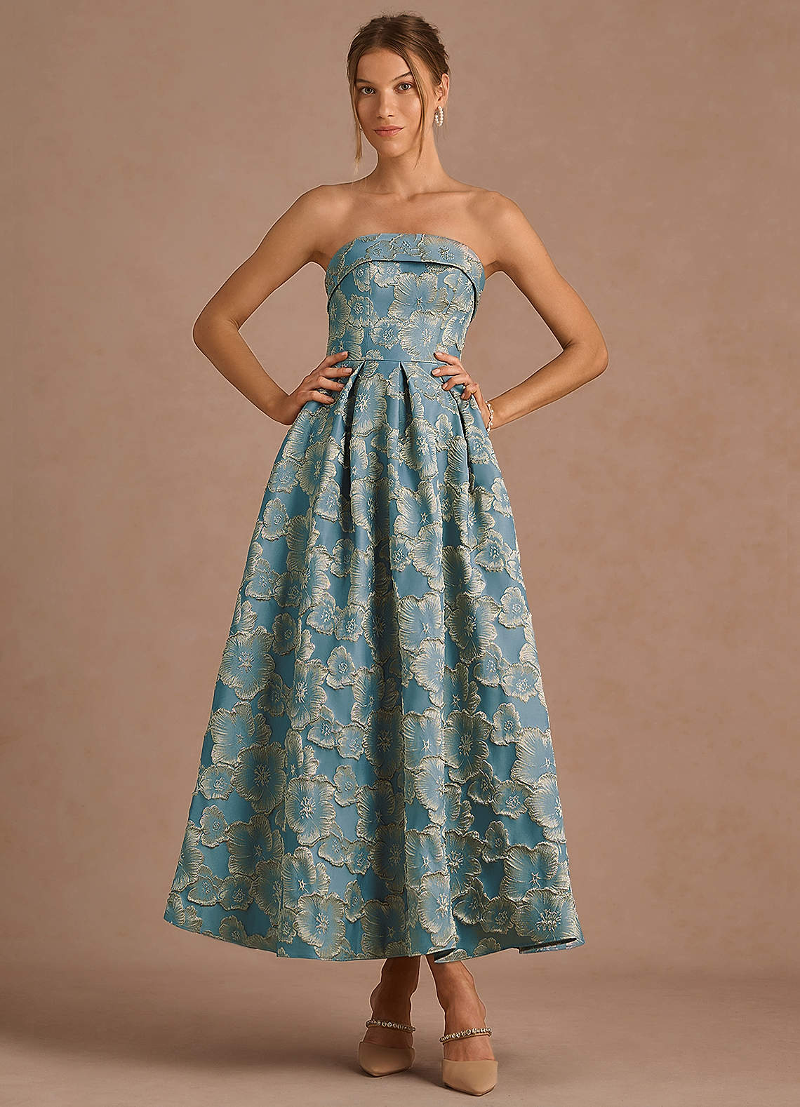 Florentine Lake Blue Maxi Dress image2