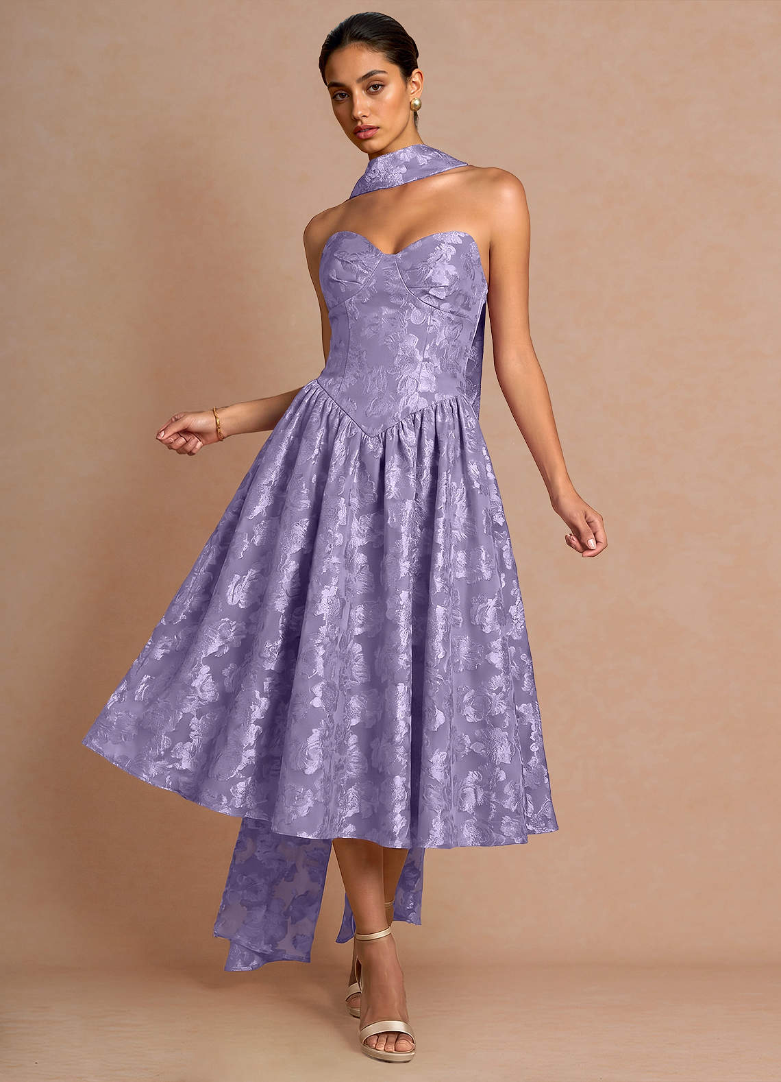 lazo midi dress in lilac purple Lovers + Friends Lazo Midi Dress in Lilac
