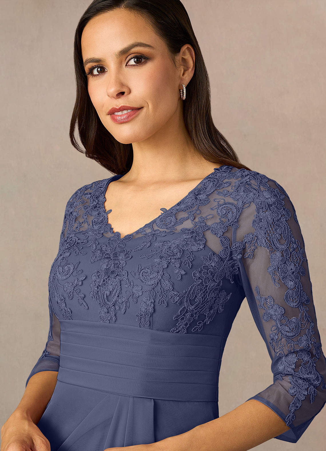 Azazie Poe Stormy Sheath Lace Dress Ready to Ship | Azazie