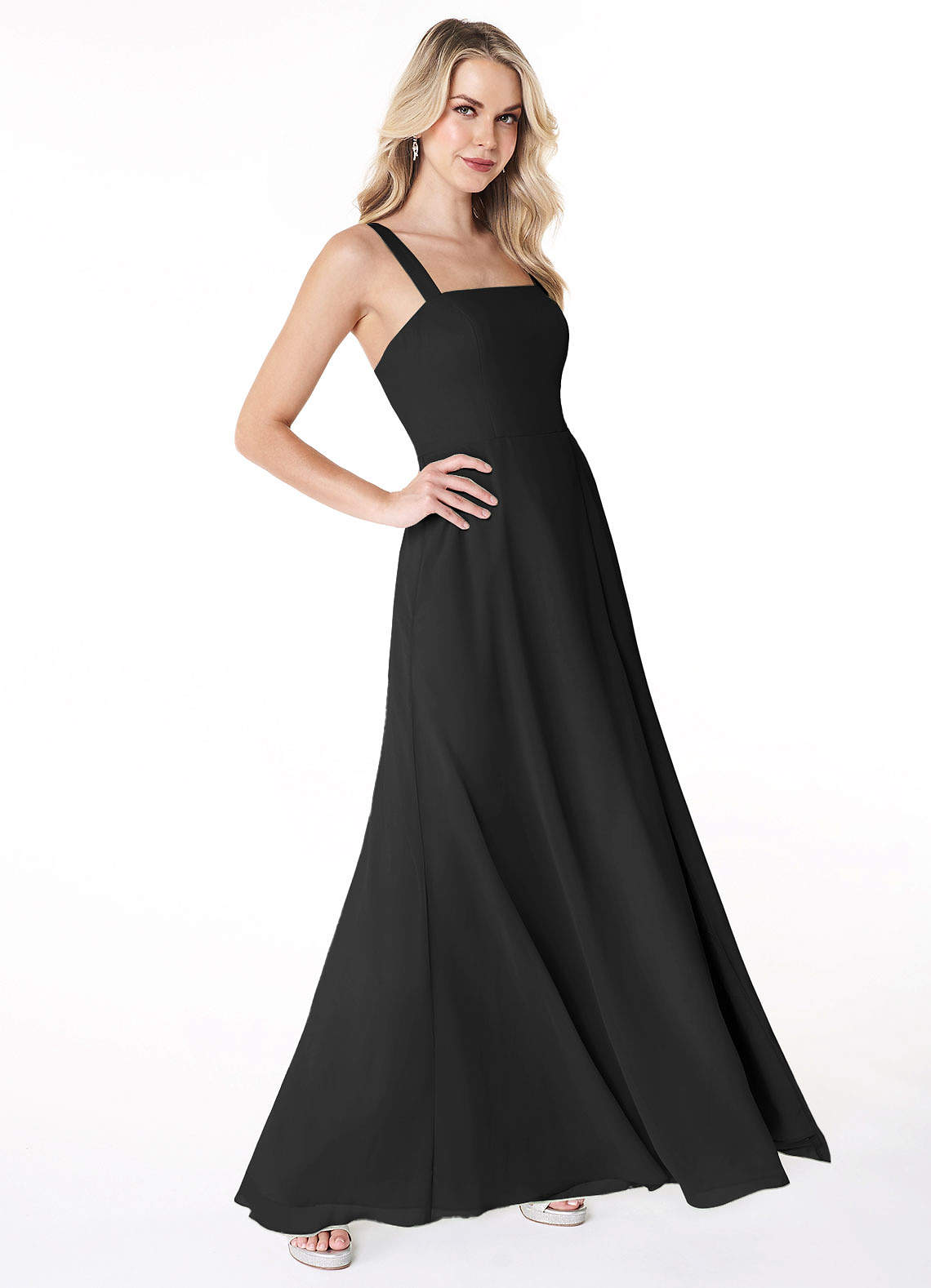 Vestidos Boho Sin Mangas De Chiffon Para Damas De Honor Junior Con Escote En V Morado