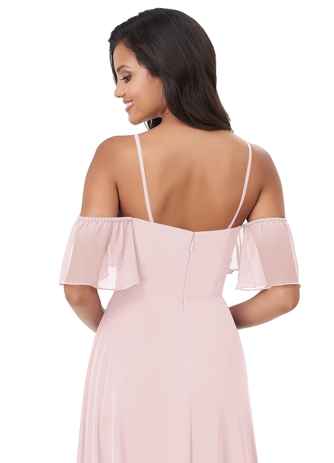 Light pink best sale cold shoulder dress